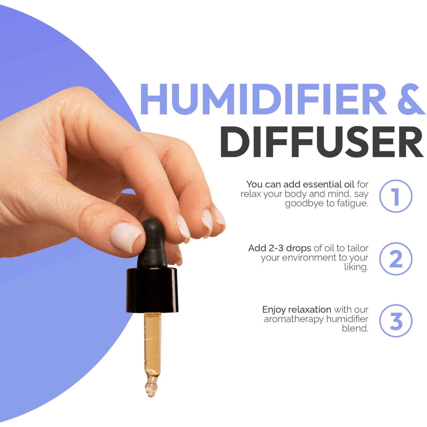 Involved UFO Raindrop Humidifier Oil Diffuser