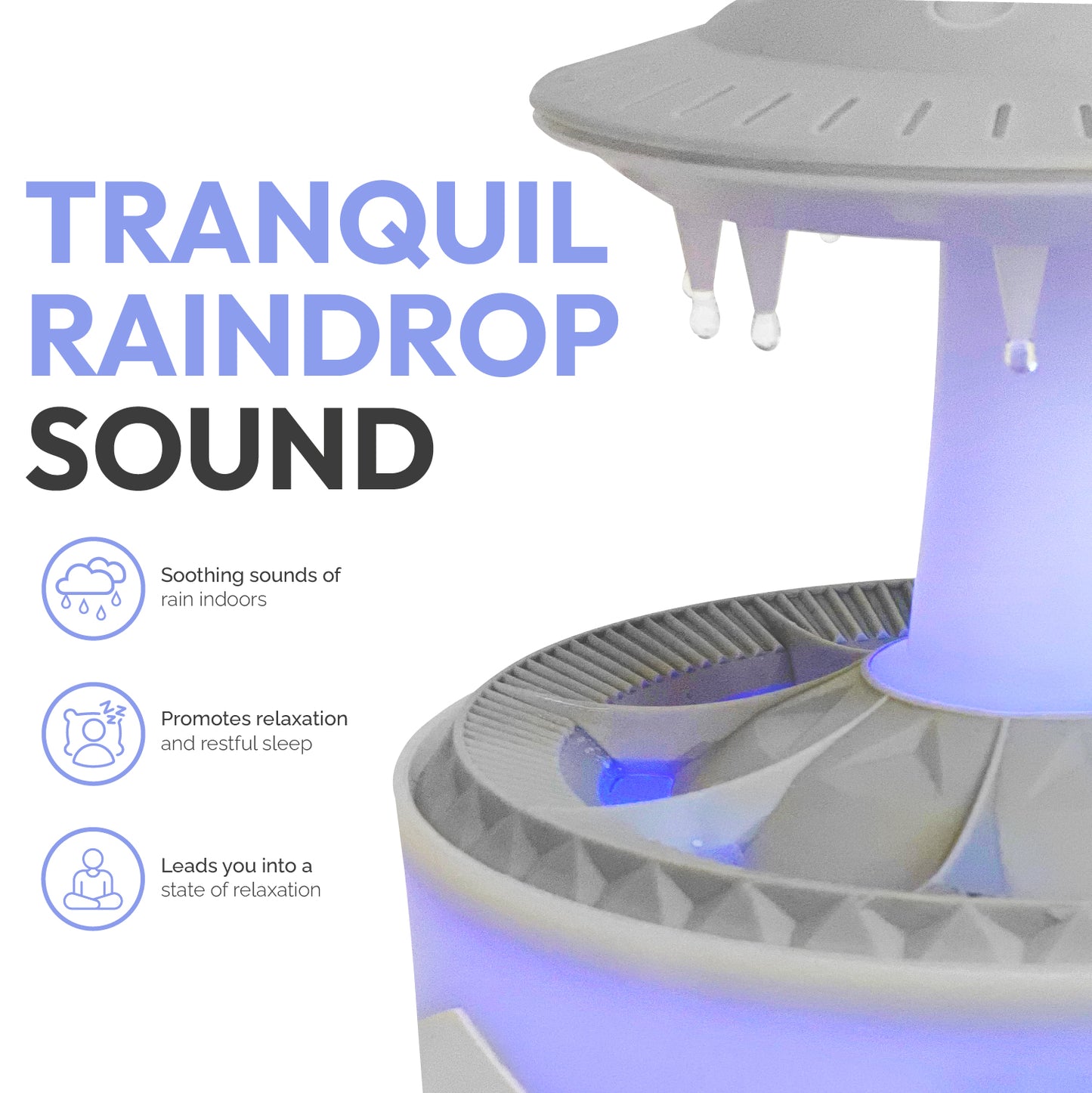 Involved UFO Raindrop Humidifier Oil Diffuser